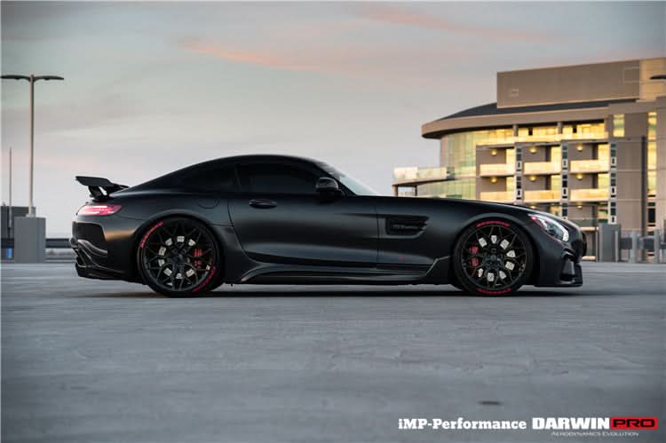 2015-2021 Mercedes Benz AMG GT GTS  Partial Carbon Fiber Side Skirts DarwinPRO IMP Design