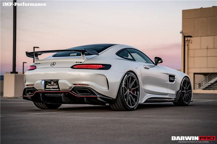 2015-2021 Mercedes Benz AMG GT GTS  Partial Carbon Fiber Side Skirts DarwinPRO IMP Design
