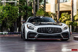 2015-2017 Mercedes Benz AMG GT | GTS Partial Carbon Fiber Front Bumper with Grille DarwinPRO IMP Design