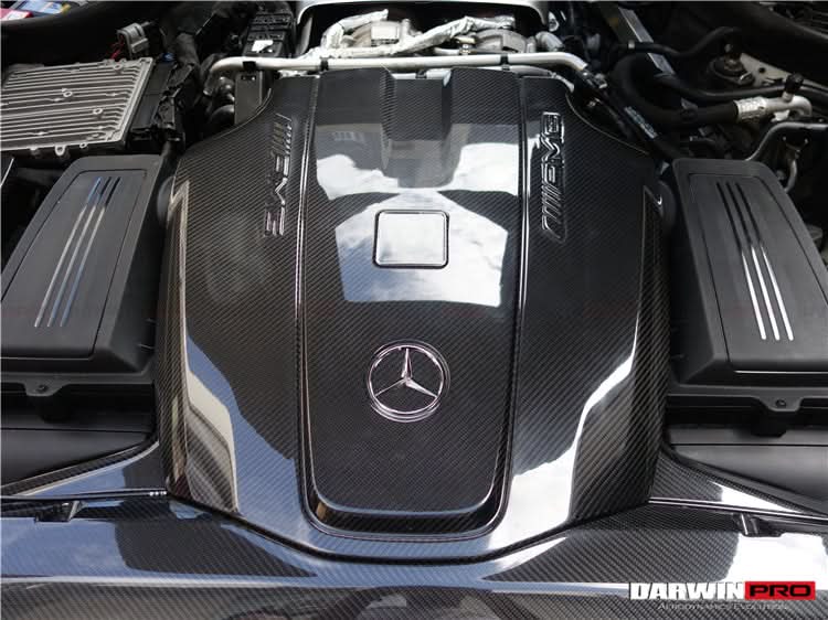 2015-2020 Mercedes Benz AMG GT GTS Autoclave Carbon Fiber Engine Cover Replacement