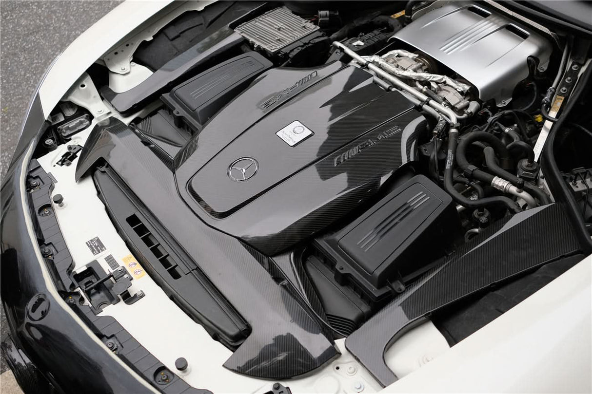 2015-2020 Mercedes Benz AMG GT GTS Autoclave Carbon Fiber Engine Cover Replacement