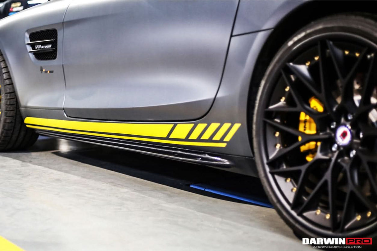 2015-2018 Mercedes Benz AMG GT & GTS Carbon Fiber Side Skirts Splitters