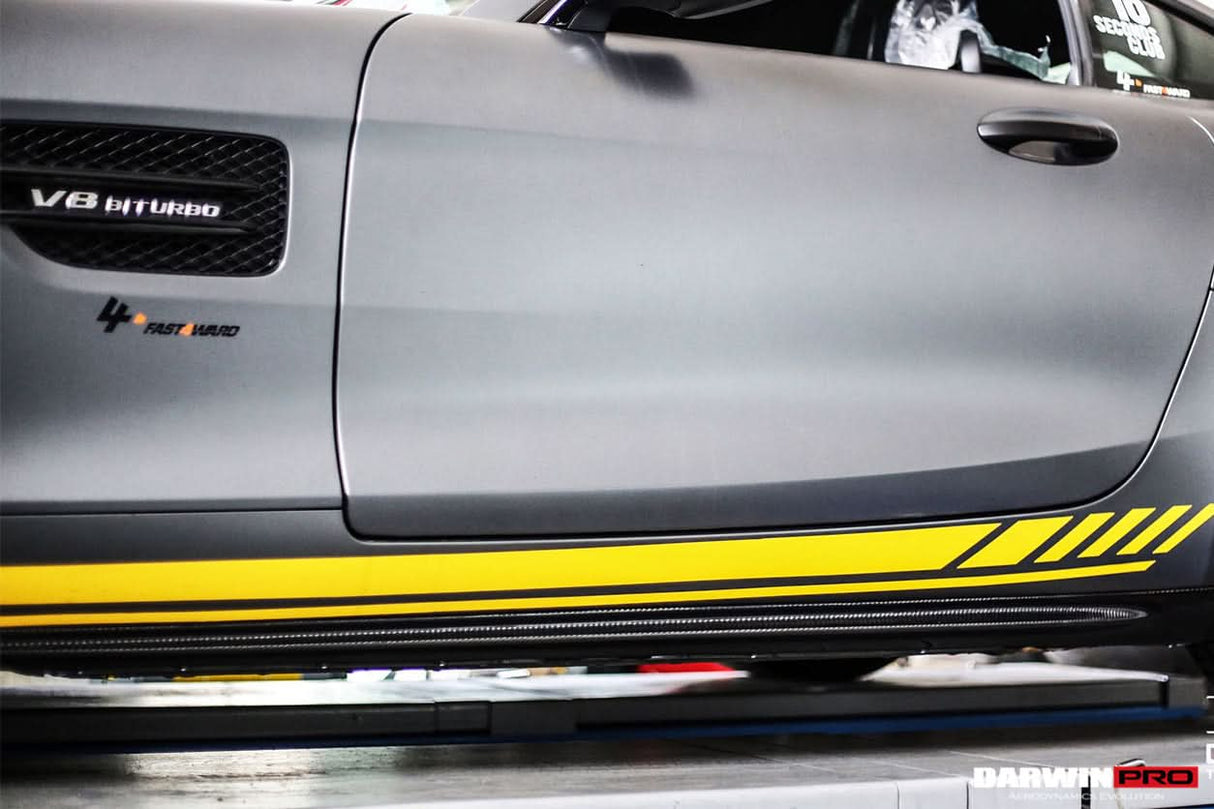 2015-2018 Mercedes Benz AMG GT & GTS Carbon Fiber Side Skirts Splitters