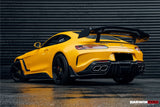 2015-2021 Mercedes Benz AMG GT | GTS Partial Carbon Fiber Rear Bumper With Exhaust Tips Darwinpro IMPII Design