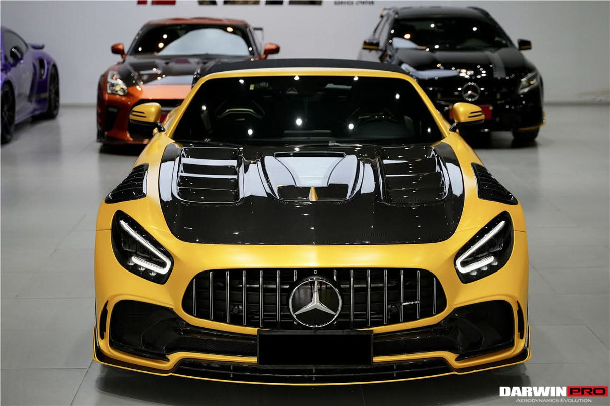 2015-2021 Mercedes Benz AMG GT | GTS | GTC Partial Carbon Fiber Front Bumper Darwinpro IMPII Design