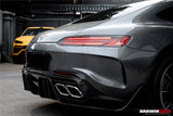 2015-2021 Mercedes Benz AMG GT | GTS Partial Carbon Fiber Rear Bumper With Exhaust Tips Darwinpro IMPII Design