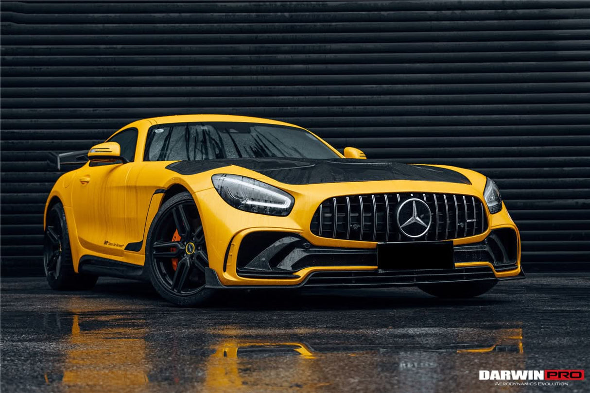 2015-2021 Mercedes Benz AMG GT | GTS | GTC Partial Carbon Fiber Front Bumper Darwinpro IMPII Design