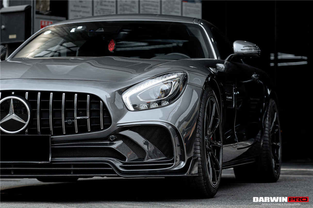 2015-2021 Mercedes Benz AMG GT | GTS | GTC Partial Carbon Fiber Front Bumper Darwinpro IMPII Design