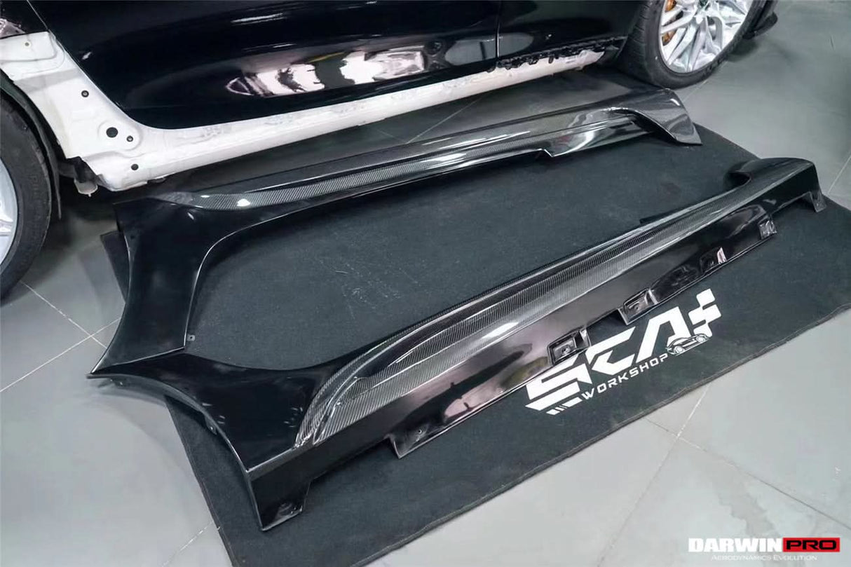2017-2021 Mercedes Benz AMG GTR ONLY Carbon Fiber Side Skirts DarwinPRO (iMP Design)