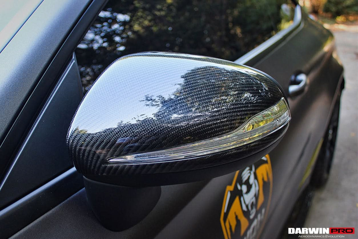 2014-2021 Mercedes Benz C-Class W205 S-Class W222 C217  E-Class W213 Dry Carbon Fiber Mirror Housing Replacement