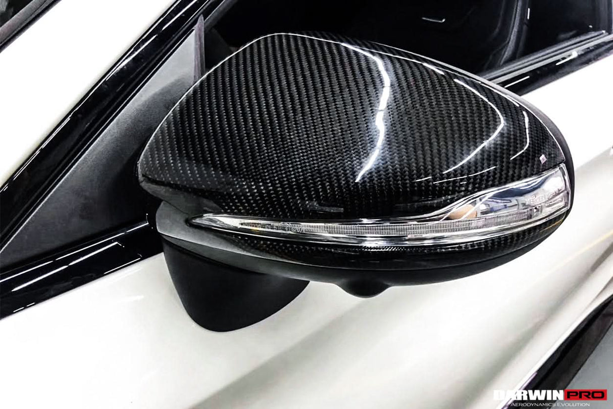 2014-2021 Mercedes Benz C-Class W205 S-Class W222 C217  E-Class W213 Dry Carbon Fiber Mirror Housing Replacement