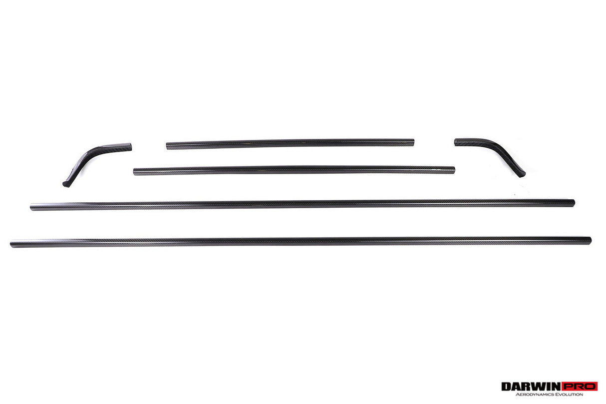2024-UP Mercedes Benz W465 G Wagon Autoclave Carbon Fiber Roof Strip Trim and A-Pillar DarwinPRO (OE Style) Fits G550, G63 AMG, G500
