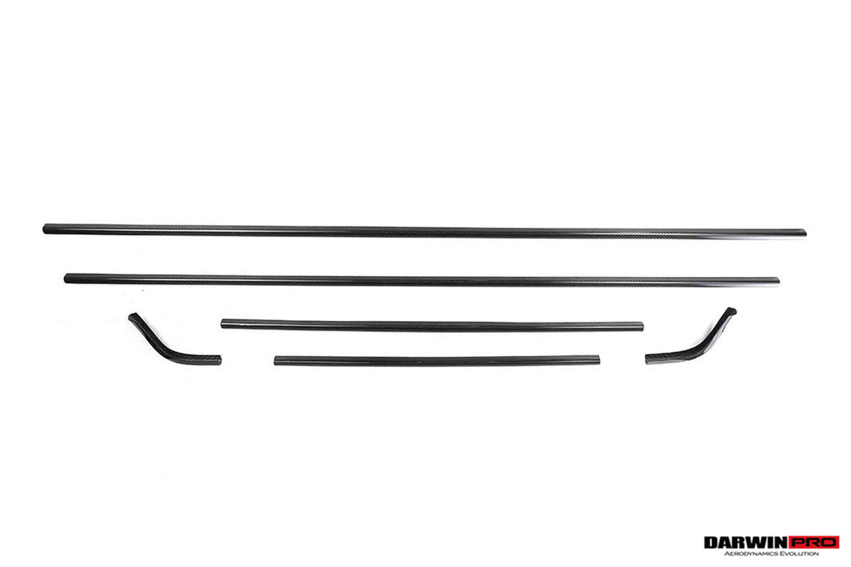 2024-UP Mercedes Benz W465 G Wagon Autoclave Carbon Fiber Roof Strip Trim and A-Pillar DarwinPRO (OE Style) Fits G550, G63 AMG, G500