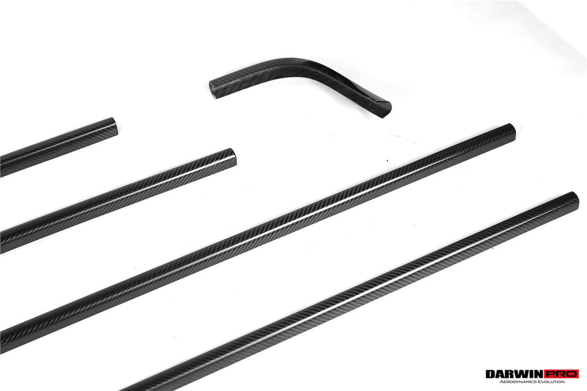 2024-UP Mercedes Benz W465 G Wagon Autoclave Carbon Fiber Roof Strip Trim and A-Pillar DarwinPRO (OE Style) Fits G550, G63 AMG, G500