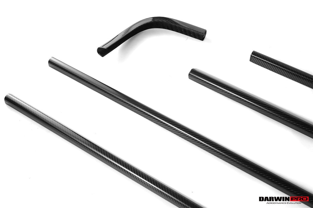 2024-UP Mercedes Benz W465 G Wagon Autoclave Carbon Fiber Roof Strip Trim and A-Pillar DarwinPRO (OE Style) Fits G550, G63 AMG, G500