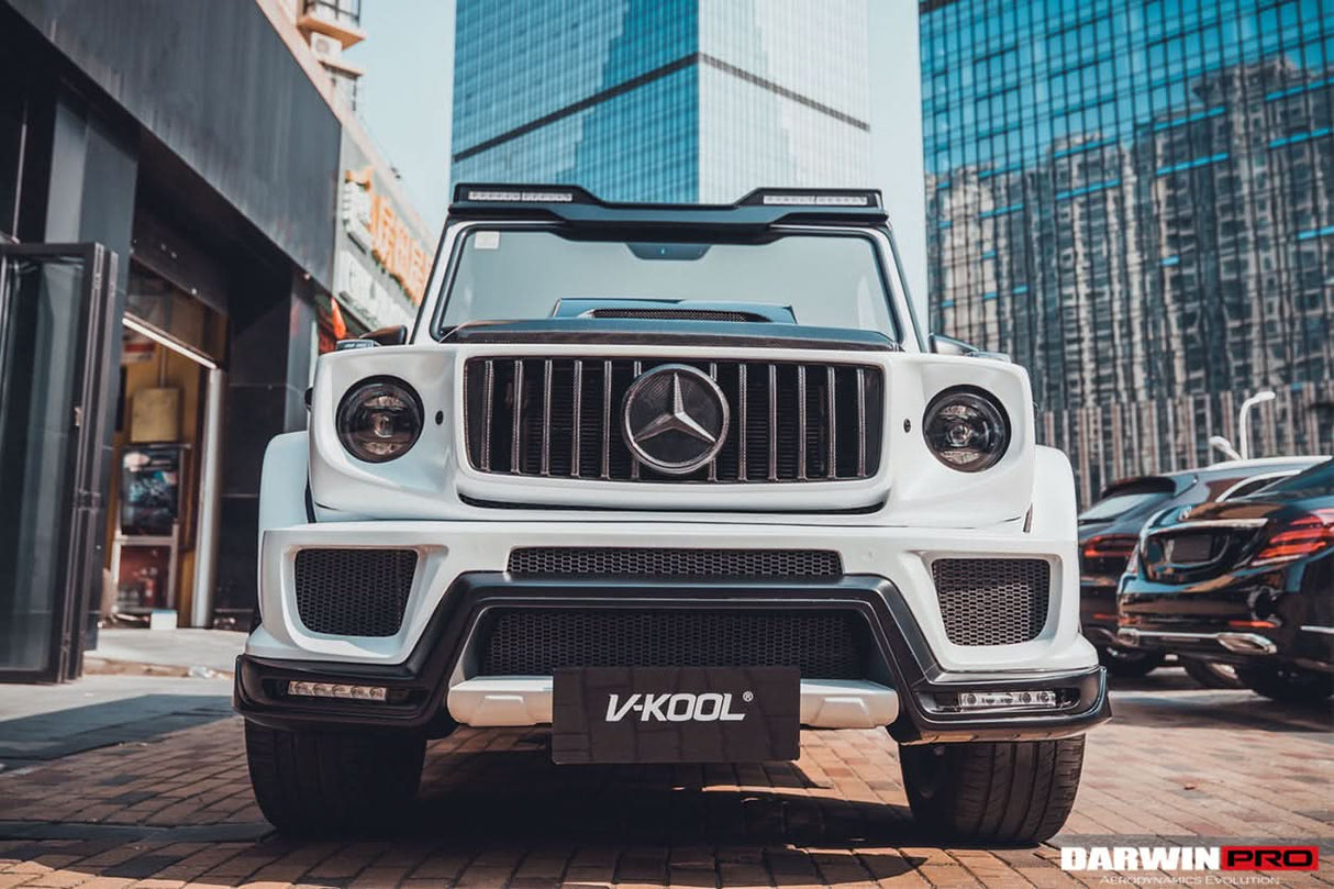 2008-2018 Mercedes Benz W463 G Wagon IMP Style Carbon Fiber Front Roof Spoiler | Fits G500, G550, G63 AMG, G65 AMG