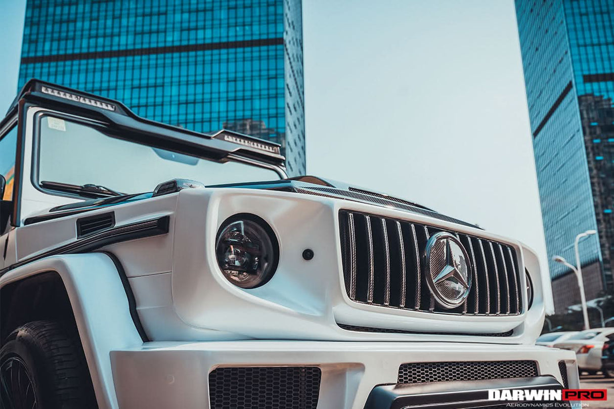 2008-2018 Mercedes Benz W463 G Wagon IMP Style Carbon Fiber Front Roof Spoiler | Fits G500, G550, G63 AMG, G65 AMG