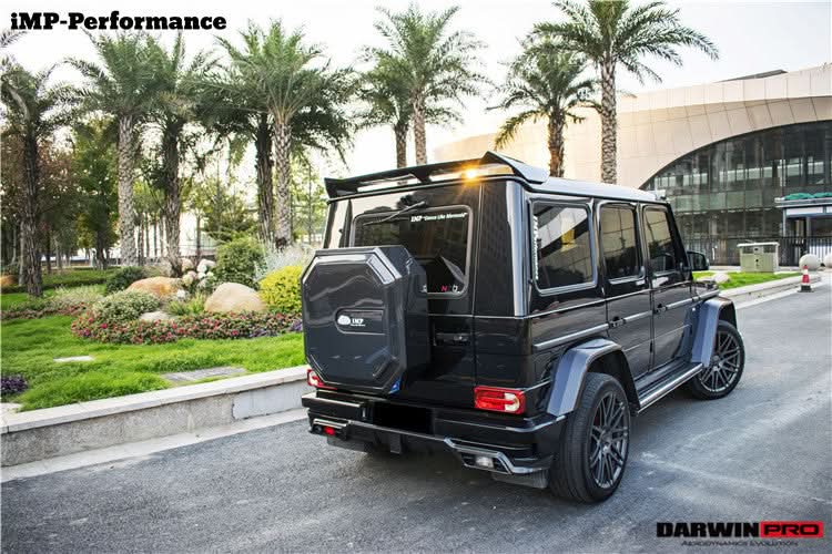 2008-2018 Mercedes Benz W463 G Wagon IMP Style Carbon Fiber Rear Roof Spoiler | Fits G500, G550, G63 AMG, G65 AMG