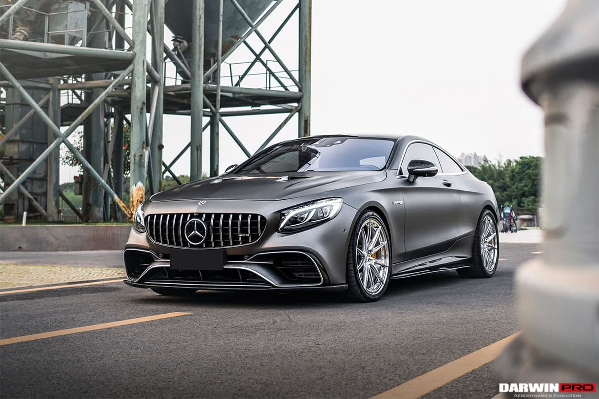 2018-2021 Mercedes Benz C217 S63 & S65 AMG Coupe BKSS Style Carbon Fiber Front Lip