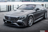 2018-2021 Mercedes Benz C217 S63 & S65 AMG Coupe BKSS Style Carbon Fiber Front Lip