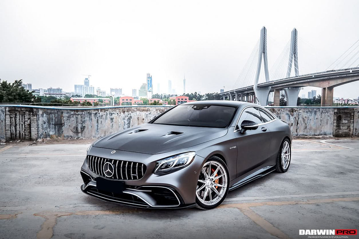 2018-2021 Mercedes Benz C217 S63 & S65 AMG Coupe BKSS Style Carbon Fiber Front Lip