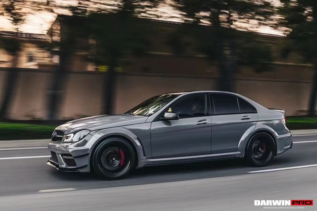 2012-2014 Mercedes Benz W204 Wide Full Body Kit DarwinPRO (BKSS) Fits C63 AMG Sedan