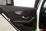 2015-2021 Mercedes Benz W205 C Class GLC X253 Carbon Fiber Interior Door Handle Cover Trim