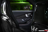 2015-2021 Mercedes Benz W205 C63 S AMG Sedan Carbon Fiber Interior Door Panel Trim Cover Strip