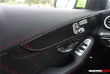 2015-2021 Mercedes Benz W205 C63 S AMG Sedan Carbon Fiber Interior Door Panel Trim Cover Strip
