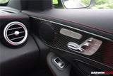 2015-2021 Mercedes Benz W205 C63 S AMG Sedan Carbon Fiber Interior Door Panel Trim Cover Strip