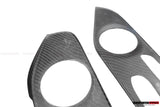 2015-2021 Mercedes Benz W205 C63 S AMG Sedan Carbon Fiber Interior Door Panel Trim Cover Strip