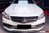 2015-2023 Mercedes Benz W205 C63 S AMG Carbon Fiber Front Bumper Trim Set (4pcs)