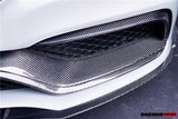 2015-2023 Mercedes Benz W205 C63 S AMG Carbon Fiber Front Bumper Trim Set (4pcs)