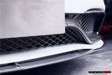 2015-2023 Mercedes Benz W205 C63 S AMG Carbon Fiber Front Bumper Trim Set (4pcs)