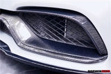 2015-2023 Mercedes Benz W205 C63 S AMG Carbon Fiber Front Bumper Trim Set (4pcs)