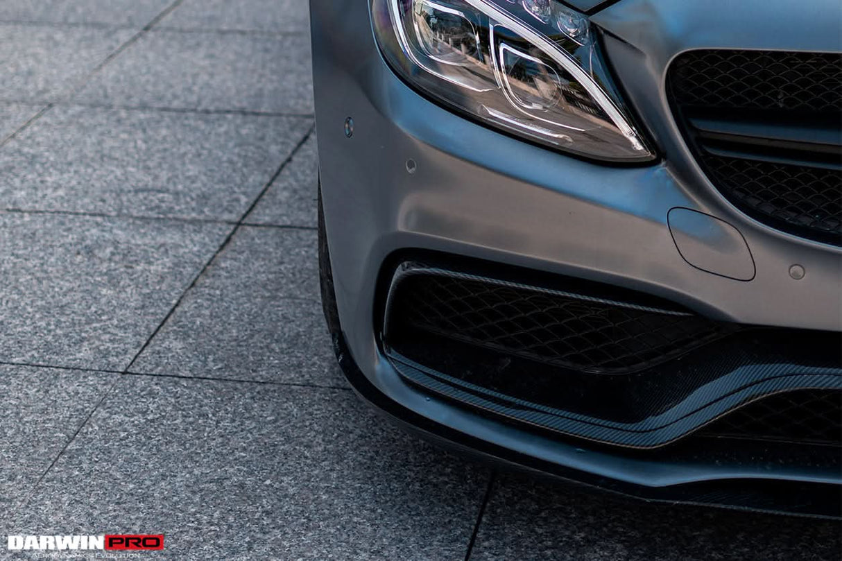 2015-2021 Mercedes Benz W205 C63 S AMG Carbon Fiber Front Canards