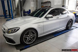 2015-2023 Mercedes Benz W205 C63 S AMG Carbon Fiber Front Bumper Trim Set (4pcs)