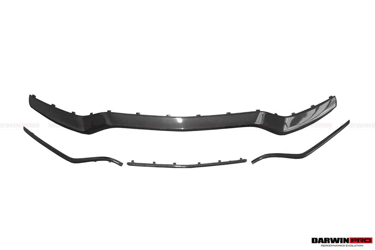 2015-2023 Mercedes Benz W205 C63 S AMG Carbon Fiber Front Bumper Trim Set (4pcs)