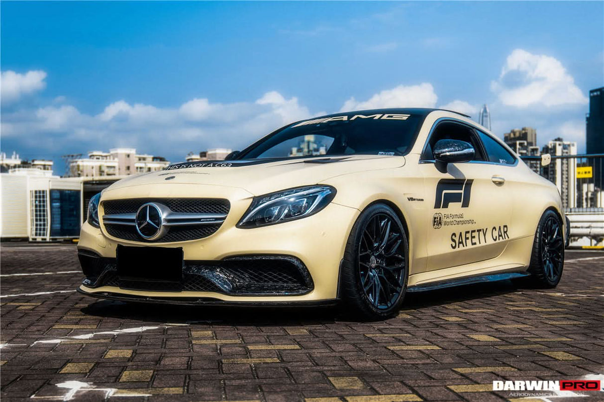 2015-2021 Mercedes Benz W205 C63 S AMG Coupe BKSS Style Carbon Fiber Front Lip