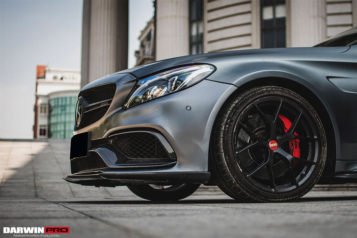 2015-2021 Mercedes Benz W205 C63 S AMG Coupe BKSS Style Carbon Fiber Front Lip