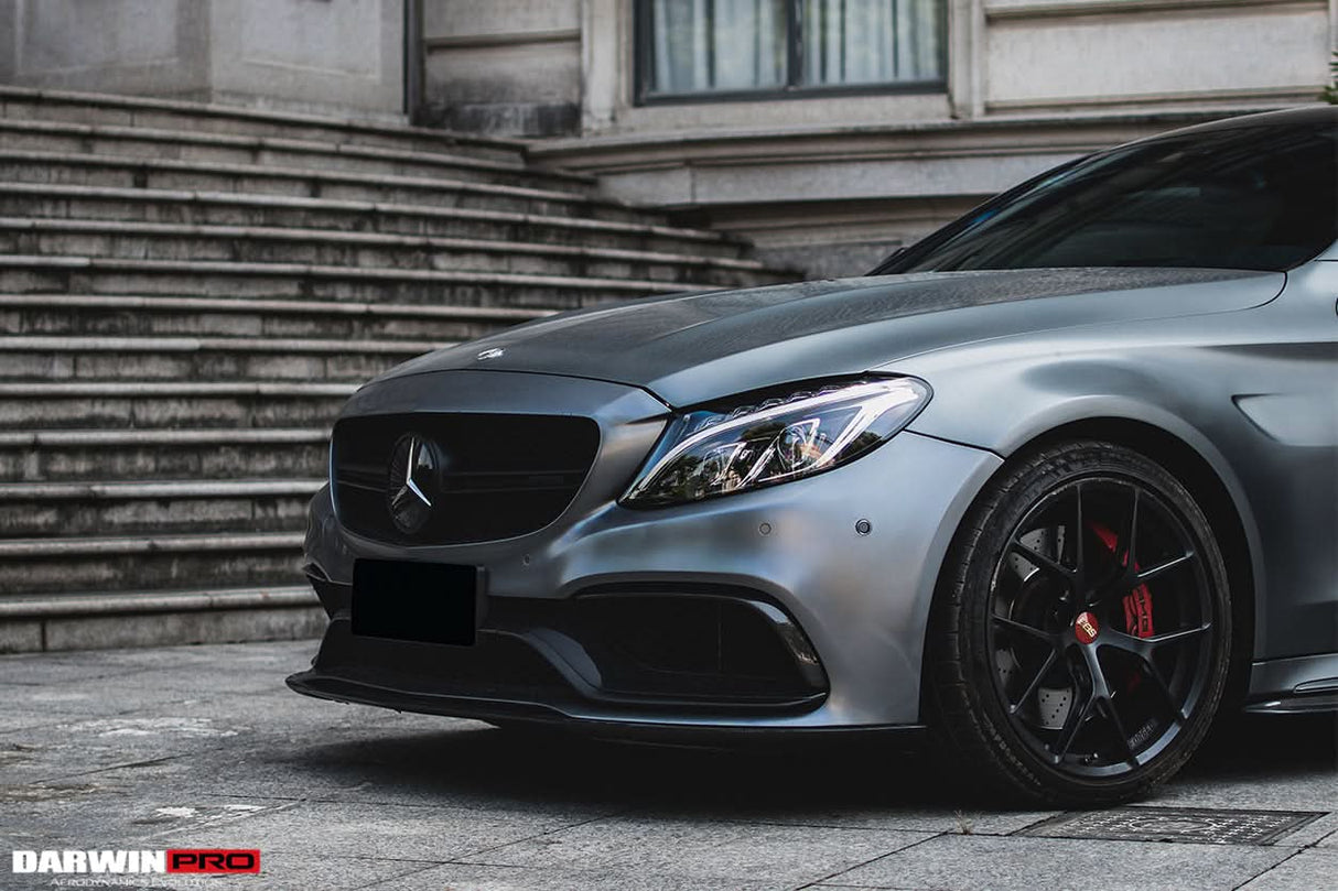 2015-2021 Mercedes Benz W205 C63 S AMG Coupe BKSS Style Carbon Fiber Front Lip