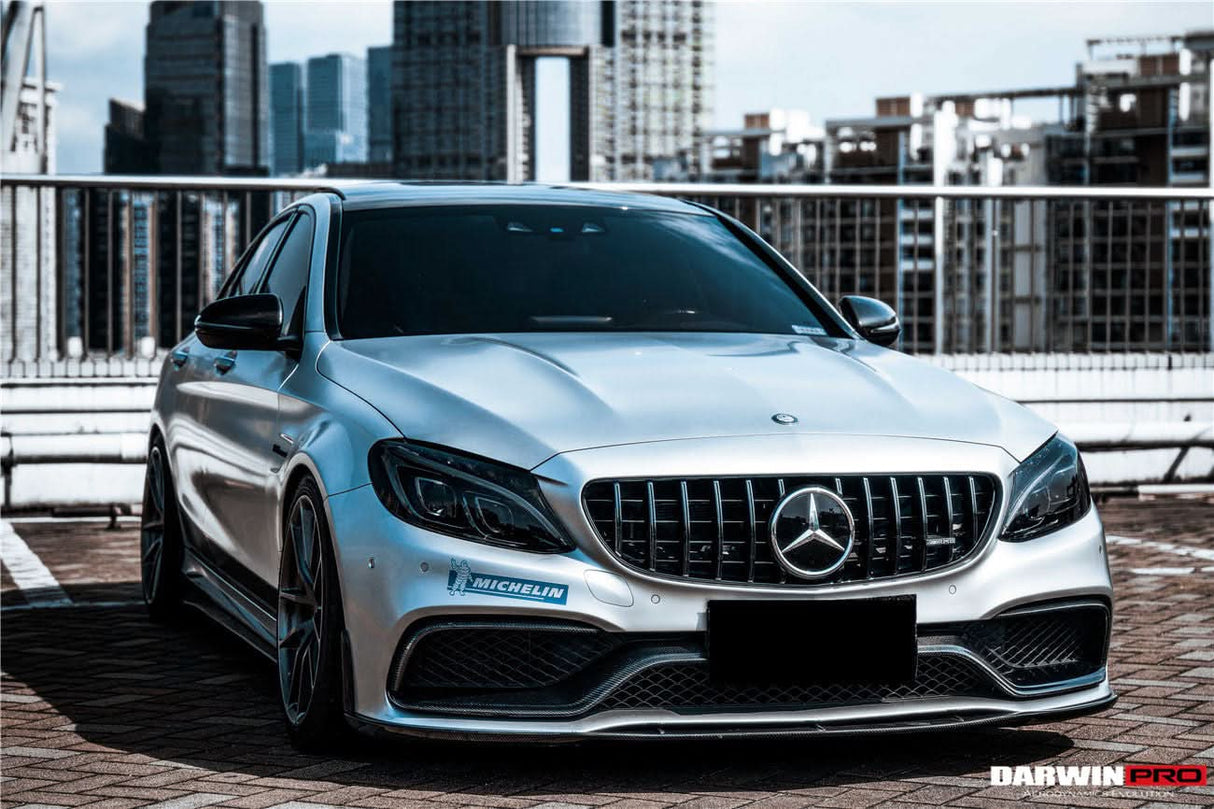 2015-2021 Mercedes Benz W205 C63 S AMG Coupe BKSS Style Carbon Fiber Front Lip