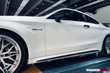 2015-2021 Mercedes Benz W205 C63 & S AMG Coupe Carbon Fiber Side Skirts Extension