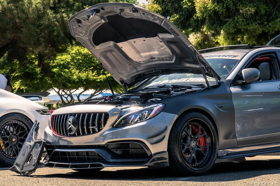 2015-2021 Mercedes Benz W205 C63 S AMG Sedan Carbon Fiber Fender