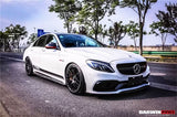 2015-2021 Mercedes Benz W205 C63 S AMG Sedan BKSS Style Carbon Fiber Front Lip