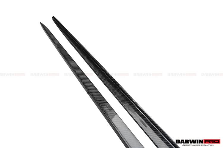 2015-2021 Mercedes Benz W205 C63 & S AMG Coupe Carbon Fiber Side Skirts Extension