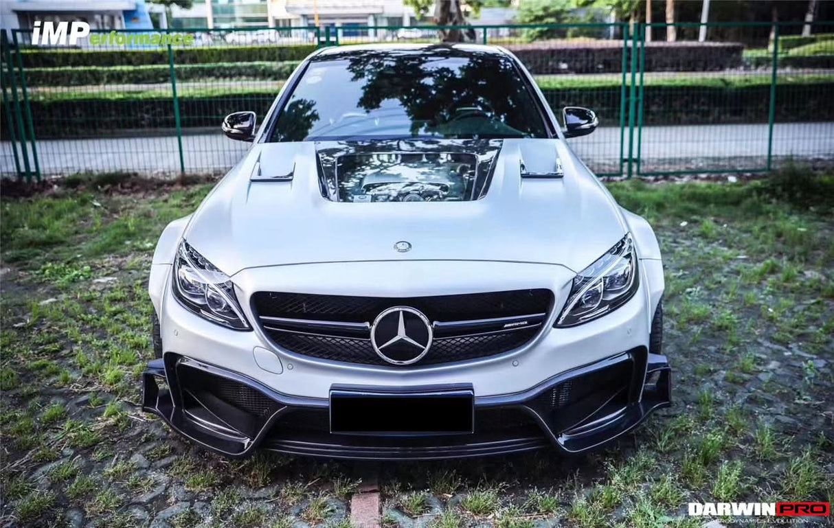 2015-2021 Mercedes Benz W205 C63 & S AMG Sedan IMP Performance Partial Carbon Fiber Full Body Kit