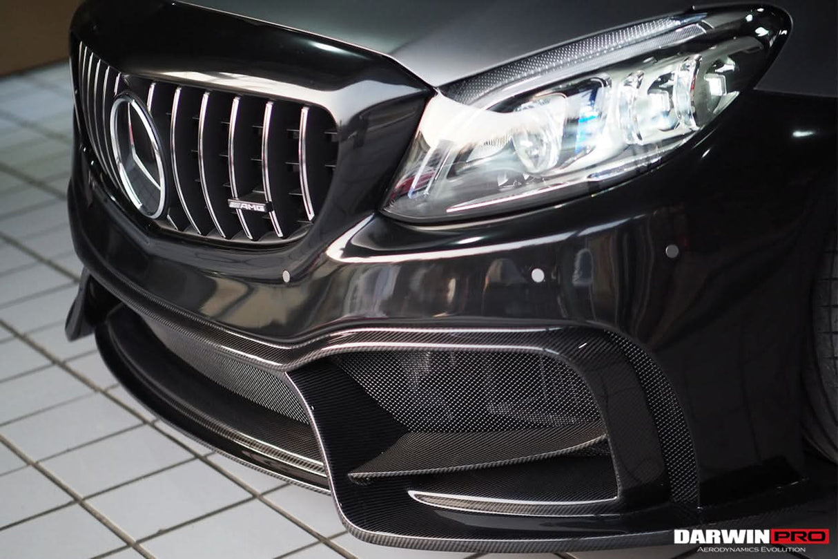 2015-2021 Mercedes Benz W205 C63 S AMG Sedan IMP Performance Partial Carbon Fiber front bumper