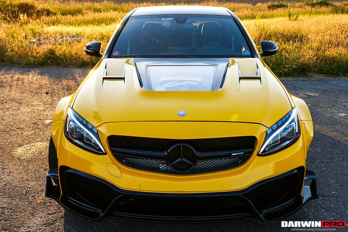 2015-2021 Mercedes Benz W205 C63 S AMG Sedan IMP Performance Partial Carbon Fiber front bumper
