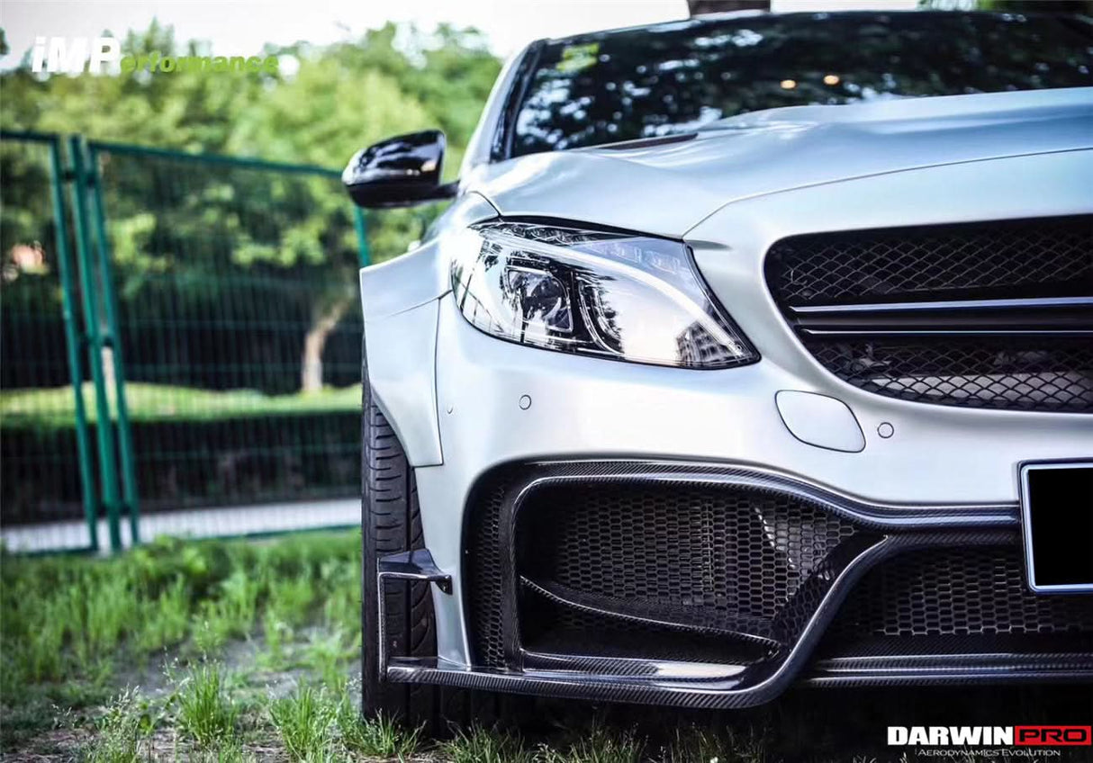 2015-2021 Mercedes Benz W205 C63 S AMG Sedan IMP Performance Partial Carbon Fiber front bumper